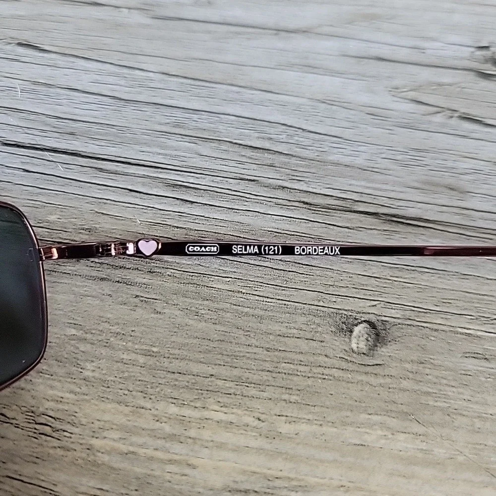 Coach Selma 121 Bordeaux Eyeglass Frames 53-18 135mm Full Rim‎ Metal Rectangular